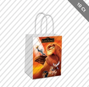 10 König der Löwen Party Gastgeschenk Goodie Label weiß Kraftbeutel Tier Simba Mufasa Narbe - Bild 1 von 2