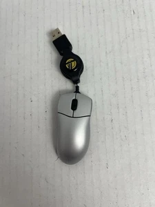 Targus Ultra-Mini Retractable Optical Mouse (PAUM01U) Grey + Black, Tested - Picture 1 of 3