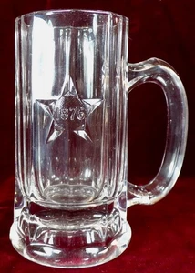 Centennial Beer Mug Central Glass #444 Clear 1776 - 1876 Antique - Picture 1 of 8