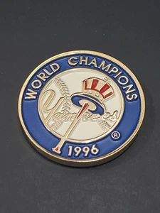 Yankees 1996 World Champions Brass Style Paperweight - Picture 1 of 2