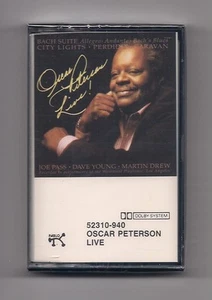 OSCAR PETERSON - Live SEALED Cassette -rare Jazz - Joe Pass, Dave Young, M. Drew - Picture 1 of 1