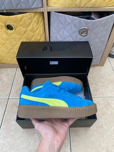 Puma Fenty X Creeper Phatty Blue Lime Pow Gum Turnschuhe Schuhe neu im Karton Größe 8 UK W - Bild 1 von 19