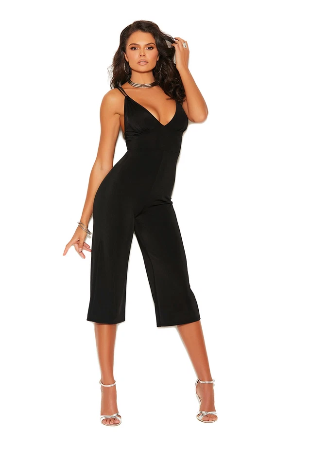 Elegante Momentos Profundo V Mono Ropa de Club Adulto Mujer Ropa Mameluco 77080 Foto 1 de 1