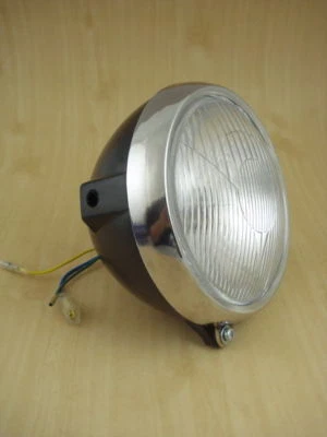 HONDA CB100 SL125 SL100 XL100 XL125  HEADLIGHT  LIGHT & Case LAMP SET NEW - Imagem 1 de 4