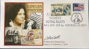 Sellos firmados por Chris Calle Southeastern Expo derechos de voto de las mujeres - Imagen 1 de 1