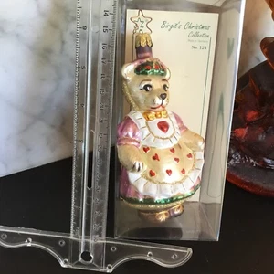 INGE GLAS BIRGIT’S  Xmas Collection 1996 “Teddy Mama Bear" 124 Germany NIB - Picture 1 of 7