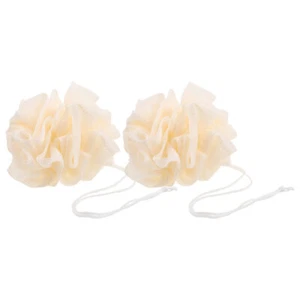 2 Pcs Bath Towel Travel Soap Ball Wash Clothes Scrubber for Body - Bild 1 von 12