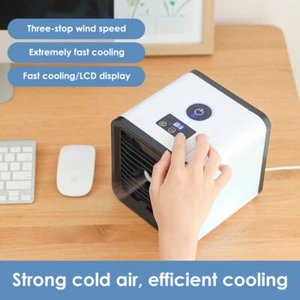 Mini Air Conditioner Portable Air Cooling Fan Personal Purifier Cooler Fan Fast - Picture 1 of 11