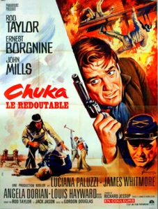 Rod Taylor Ernest Borgnine John Mills CHUKA Gordon Douglas 1967 47x63 - Picture 1 of 1