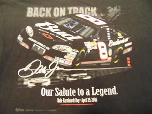 Dale Earnhardt Day T Shirt 2006 Budweiser Salute To A Legend Back On Track 2XL - Picture 1 of 7