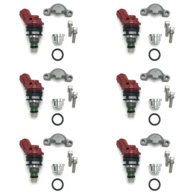 Set 6 HIGH FLOW 750cc Racing Fuel Injectors fits 1990 -1994 NISSAN 300ZX 3.0 V6 - Изображение 1 из 4