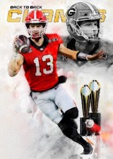 Stetson Bennett IV #1 Sketch Card Limited #ed/25 John Rudolph Signed Georgia