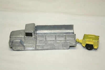AMERICAN Midge Toy Die Cast Army Troop Truck, Trailer Bare Metal Good Condition - Image 1 of 4