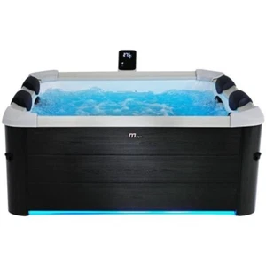 MSpa Oslo Hydrojet PLUS - 1.8m x 1.8m x 65cm - 6 Person Portable Frame Spa - Picture 1 of 6