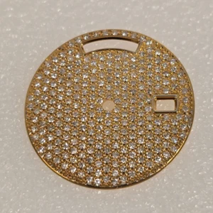 Rolex personalizado 36 mm día fecha esfera pavé diamante esfera para modelos 18038, 18238 - Imagen 1 de 3