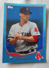 2013 Topps Silver Slate Blue Sparkle #32 Craig Breslow Boston Red Sox Card