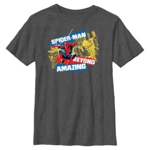 Boy's Marvel Spider-Man Beyond Amazing SPIDERMAN CITY SWING T-Shirt - Picture 1 of 6
