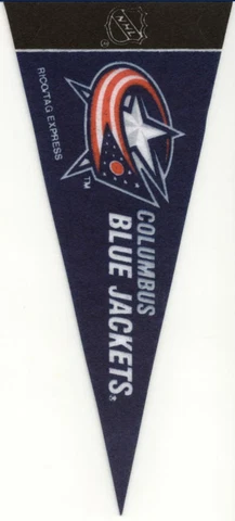 COLUMBUS BLUE JACKETS PENNANT MINI NHL FELT 9" LONG OFFICIALLY LICENSED HOCKEY Cover