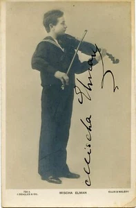 Elman, Mischa.  (1891–1967): Childhood Signed Photograph - Picture 1 of 1