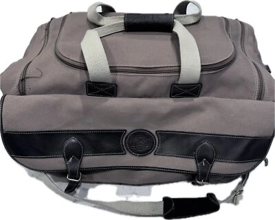 Vintage Eddie Bauer Ford Edition Canvas & Leather Carry-On Duffel Bag No Strap - Image 1 of 4