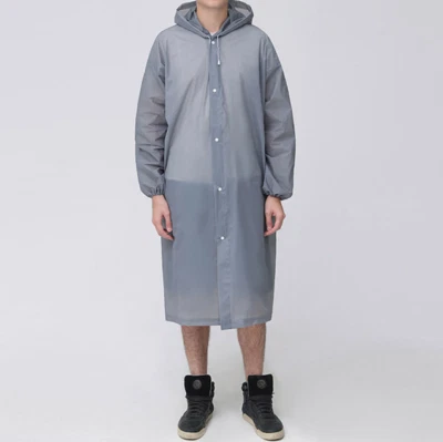 Abrigo de lluvia unisex para adultos Chaqueta con capucha Prendas para la lluvia Poncho impermeable Camping al aire libre Foto 1 de 4