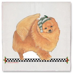 Pomeranian Christmas Kitchen Towel Holiday Pet Gifts - Picture 1 of 1