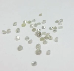 1 Carat Mixed White Round SINGLE CUT POLISHED Scrap Breakouts DIAMONDS - Picture 1 of 2