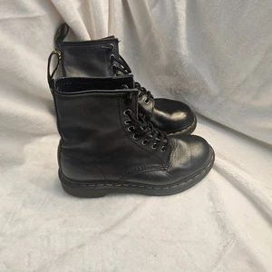 Dr. Martin Glattleder schwarz Damen Gr. 6 Kampfstiefel Schnürstiefel schön - Bild 1 von 11