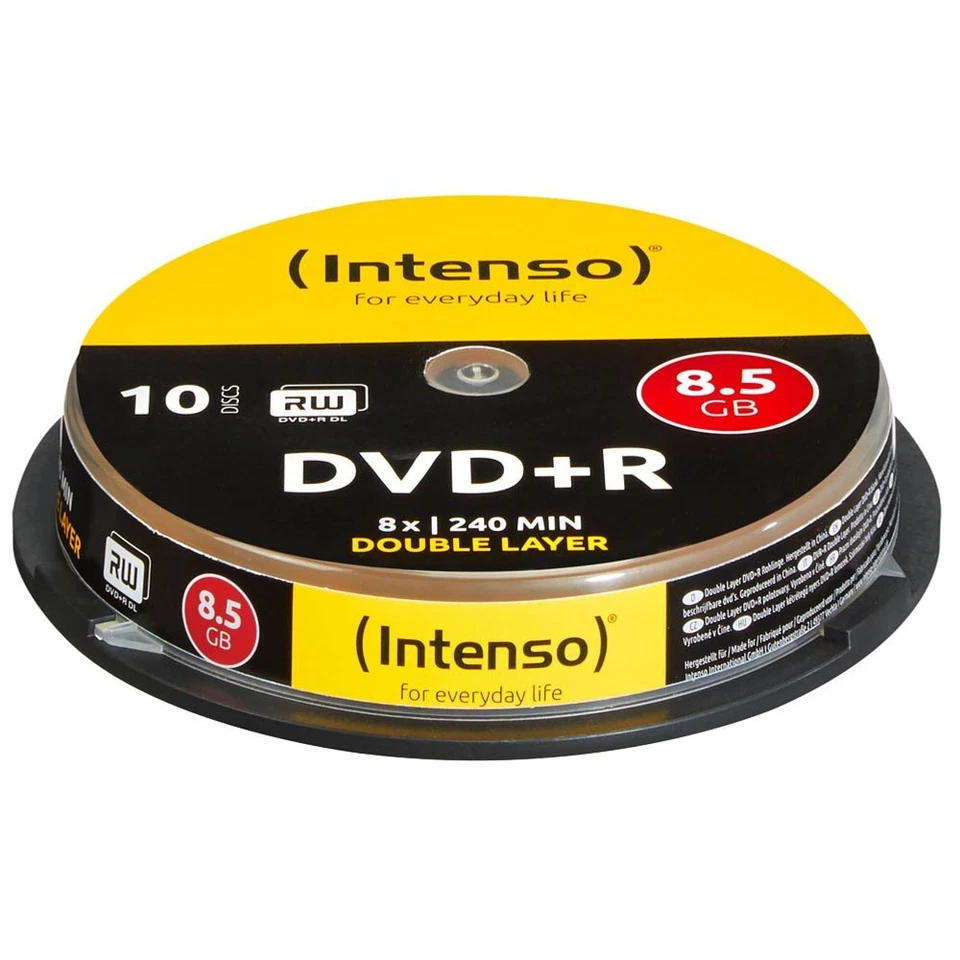 10 Intenso DVD+R 8,5 GB Double Layer - Bild 1 von 1