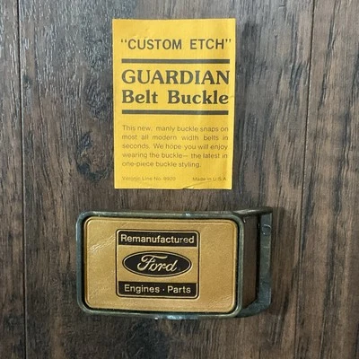 Hebilla de cinturón vintage años 70 - Hebilla de cinturón Ford Buck  Foto 1 de 4