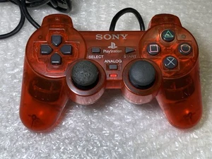 PlayStation PS2 Official Analog Controller Crimson Red SCPH-10010 Dual Shock 2 - Picture 1 of 5