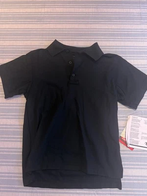 Polo de algodón de manga corta Tru-Spec serie 24/7 | Clásico azul marino/negro Foto 1 de 3