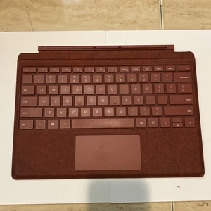 Microsoft 1725 Type Cover Red for Surface Pro 3,4,5,6,7 Backlit Keyboard - Picture 1 of 7