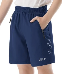 Kids Boys Girl Athletic Soccer Shorts Size 8 Running Basketball Baseball Acti... - Picture 1 of 7