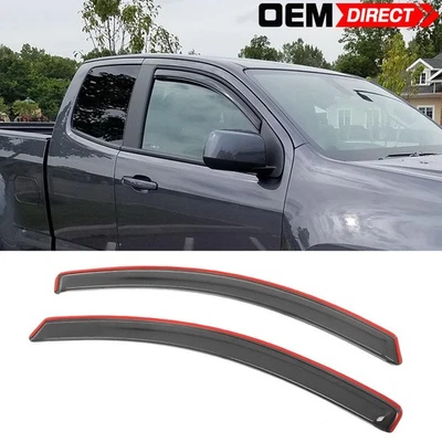 Козырьки оконные с удлиненной кабиной для Chevy Colorado GMC Canyon 15–22 годов выпуска встроенный козырек - Изображение 1 из 4