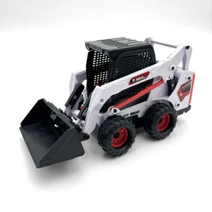 Bobcat Skid-Steer Loader New Bright Plastic Toy Black White Red - Picture 1 of 10