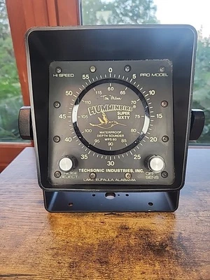 Vintage Humminbird Super Sixty Waterproof Depth Sounder Untested/for Parts (047) - Image 1 of 4