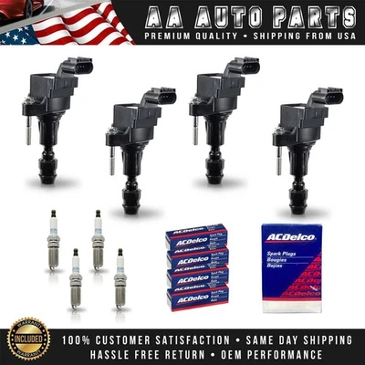 4x Bobina de encendido y 4x Bujía ACDelco Iridium apta para Chevrolet HHR 2.4L I4 UF491 Foto 1 de 4