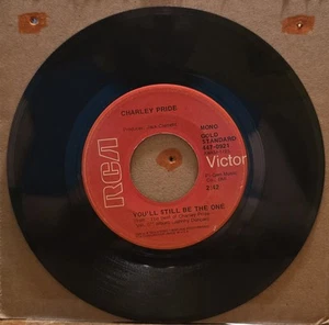Charley Pride Crystal Chandeliers/You'll Still Be The One 45rpm Vinyl - RCA Mono - Picture 1 of 3