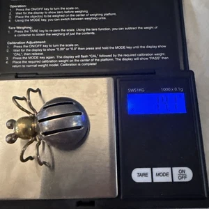 Taxco Mexico 925 Sterling Silver Spider Jewelry Brooch Pin 2”14.2 grams - Picture 1 of 9