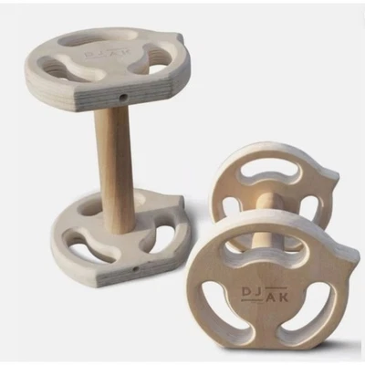 Barras push up paralets de madera para calistenia, soporte de manos y entrenamiento básico Foto 1 de 4