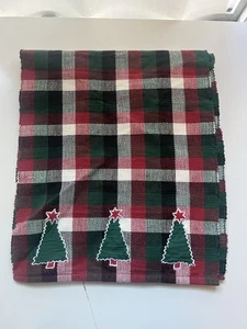 Christmas Vintage Table Runner 2004 Martha Stewart Checker 64x14" - Picture 1 of 3