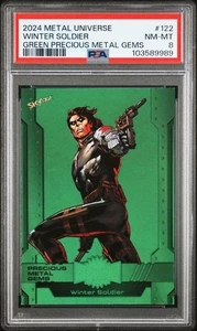 2024 Skybox Metal Universe Winter Soldier Green Precious Metal Gems /10 PSA 8 - Bild 1 von 2