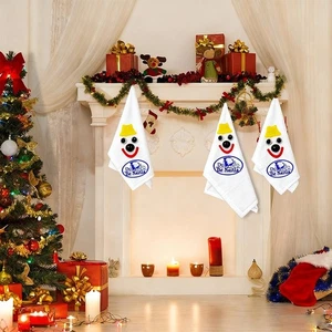 2 toallas de mano de Navidad baño Feliz Navidad vacaciones regalo cocina toalla de algodón - Imagen 1 de 16
