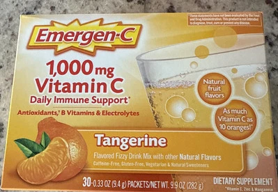 EMERG-C 1000mg Vitamin C Powder for Daily Immune Support  Tangerine  30 Pack - Image 1 of 4