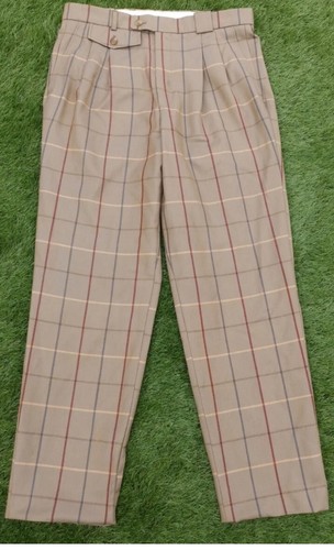 Pantalone uomo Burberry lana a quadri elegante daper tg34 L30