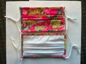 New cotton face mask masks pink tree camouflage adjustable pocket - Picture 1 of 1