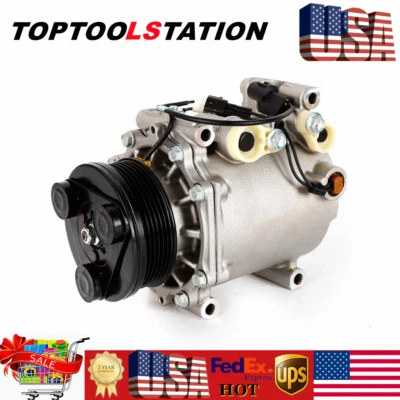 Compresor de aire acondicionado para Mitsubishi Eclipse 2,4 L 2000 2001 2002 2003-2005 CO 10596AC Foto 1 de 4