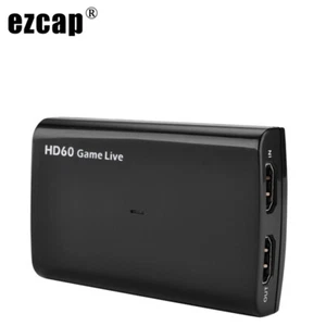 HDMI Video Capture Card Mic USB 3.0 1080P 60fps Phone Game Record Live Streaming - Picture 1 of 12