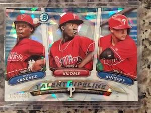 2018 Bowman Chrome Talent Pipeline /150 Philadelphia Phillies Atomic Refractor - Picture 1 of 2